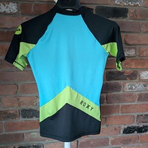 Roxy Blue and Green Rash Guard